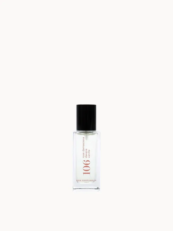 Bon Parfumeur 106 Damascena Rose, Davana, Vanilla Eau de Parfum 15ml - Moroccanoil