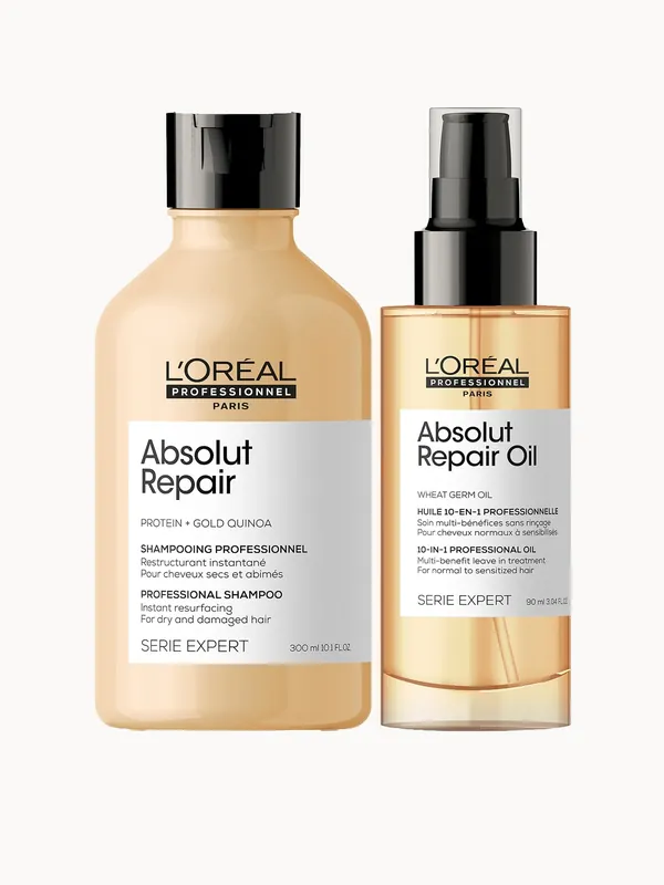 L'Oréal Professionnel Absolut Repair Oil and Shampoo Bundle