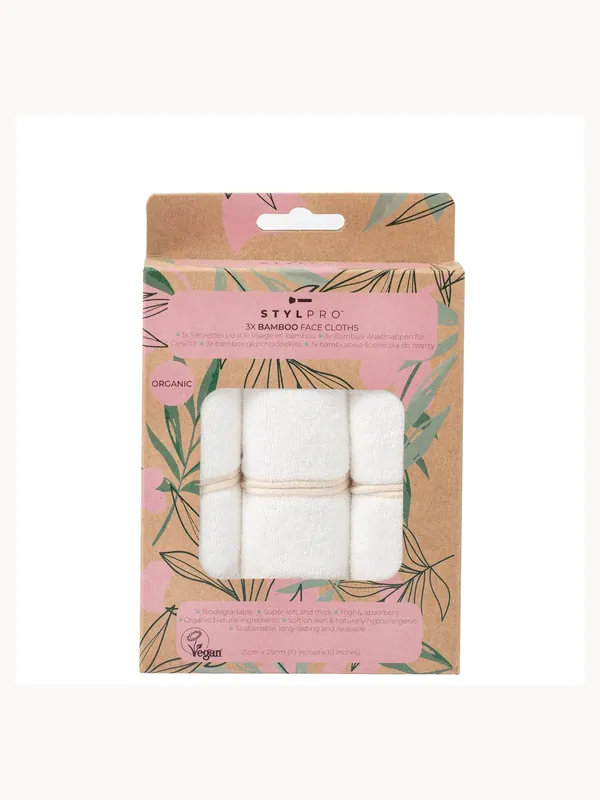 StylPro Bamboo Face Cloths Pack of 3 - Clinique