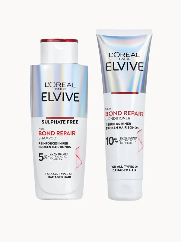 L’Oréal Paris Elvive Bond Repair Shampoo and Conditioner Bundle For Damaged Hair - L'Oréal Paris