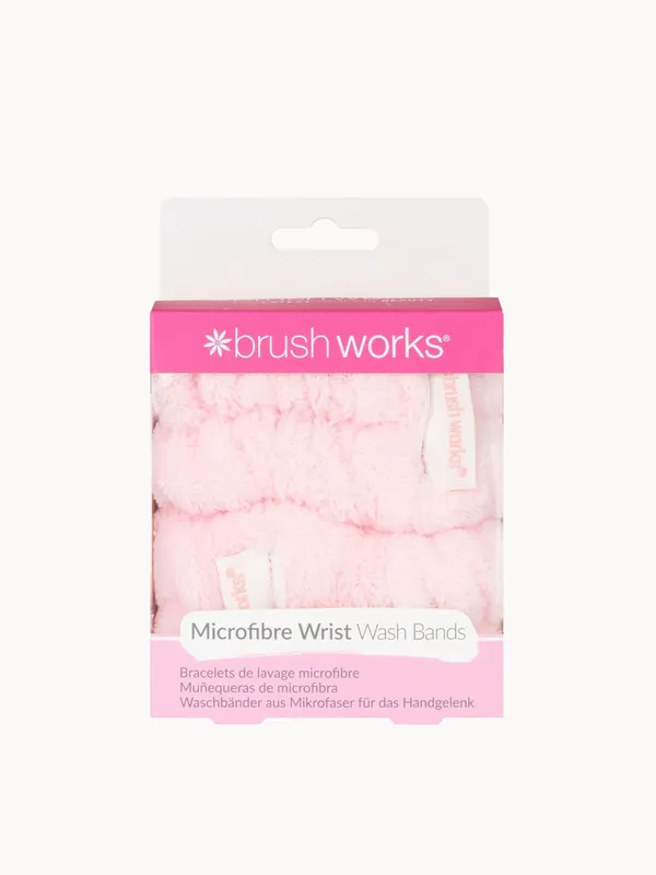 brushworks Microfibre Wrist Wash Bands - 2 Pack