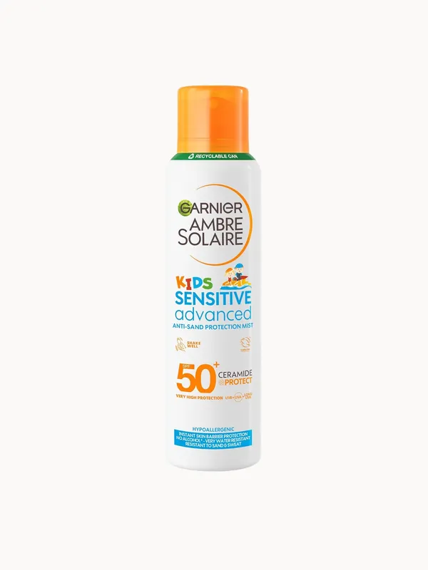 Garnier Ambre Solaire Kids' SPF 50+ Sensitive Advanced Anti-Sand Mist 150ml