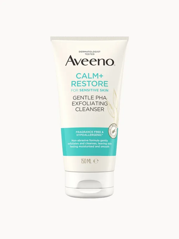 Aveeno Face Calm+Restore Gentle PHA Exfoliating Cleanser 150ml