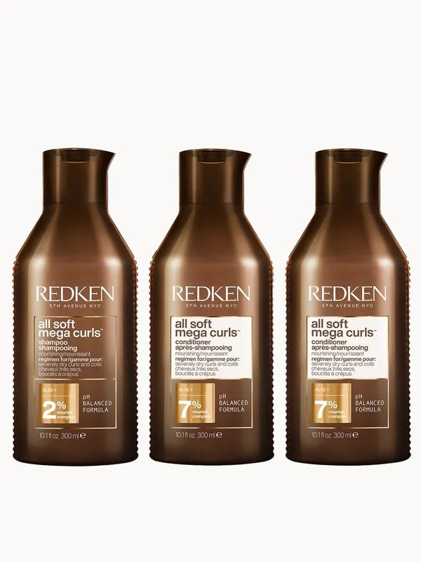 Redken All Soft Mega Curl Hydrating and Nourishing Shampoo with Conditioner Duo for Curly and Coily Hair