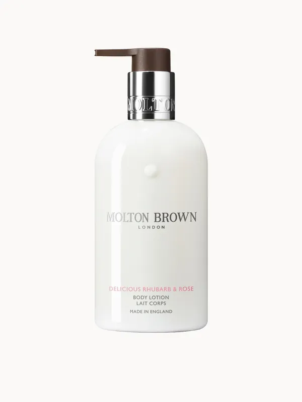 Molton Brown Delicious Rhubarb and Rose Body Lotion 300ml - benefit