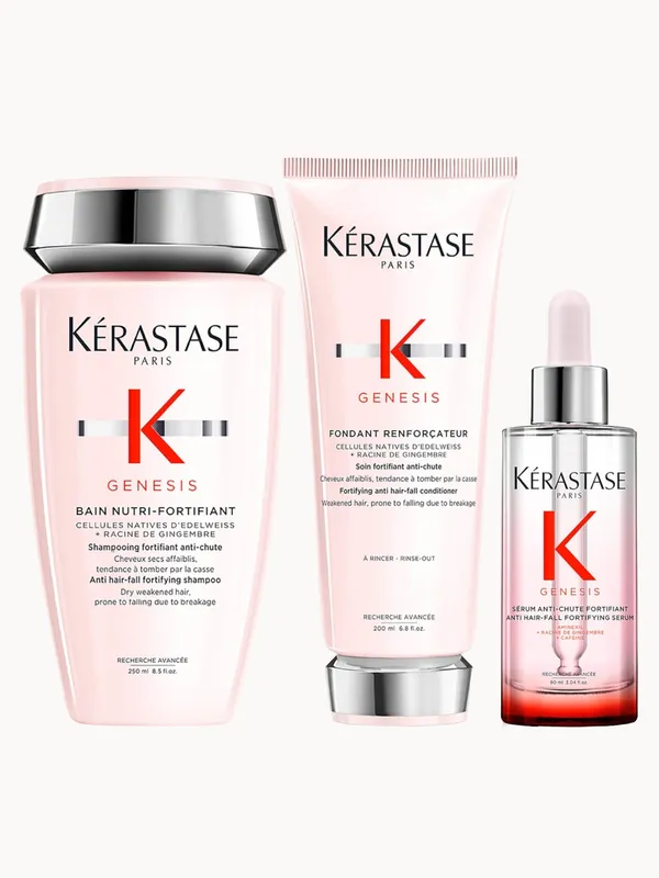 Kérastase Genesis Shampoo, Conditioner and Serum Hair Trio Routine - Kerastase