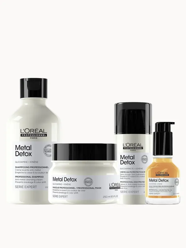 L'Oréal Professionnel Metal Detox Shampoo, Mask, Oil And Cream