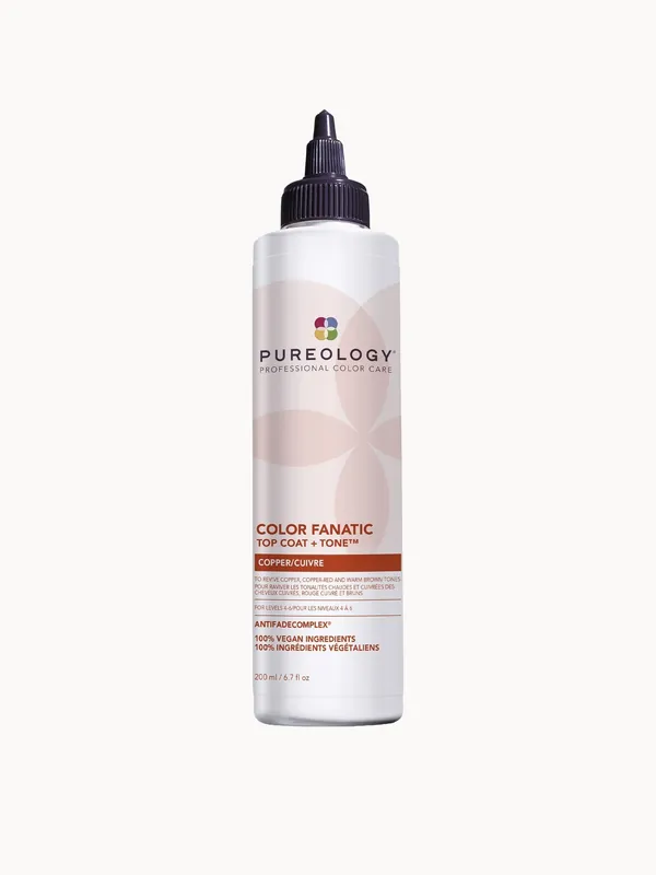 Pureology Color Fanatic Top Coat and Tone for Copper Hair Colour Protection 200ml