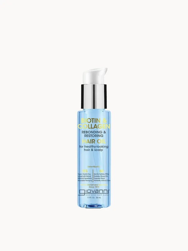 Giovanni Biotin & Collagen Rebond and Restore Hair Oil 56ml - L'Oréal Paris
