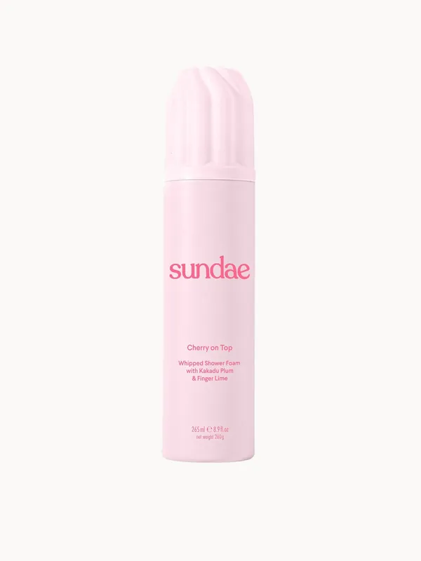 Sundae Body Cherry on Top Whipped Shower Foam with Kakadu Plum and Finger Lime 265ml
