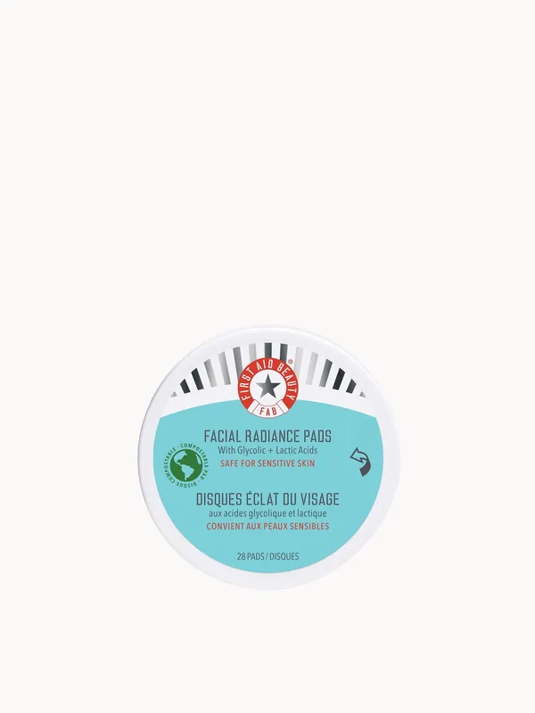 First Aid Beauty Facial Radiance Pads with Glycolic and Lactic Acids Travel Size - Embryolisse
