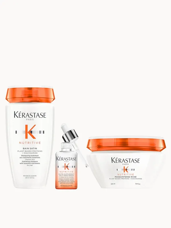 Kérastase Nutritive Root To Tip Hydrating Heroes Nourish and Smooth Bundle for Medium-Thick Very Dry Hair