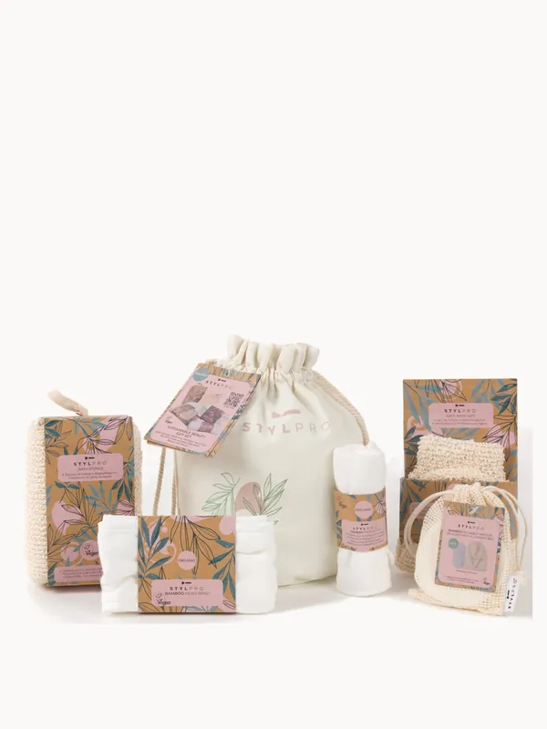 StylPro Bamboo Natural Gift Bag - lookfantastic Beauty Box