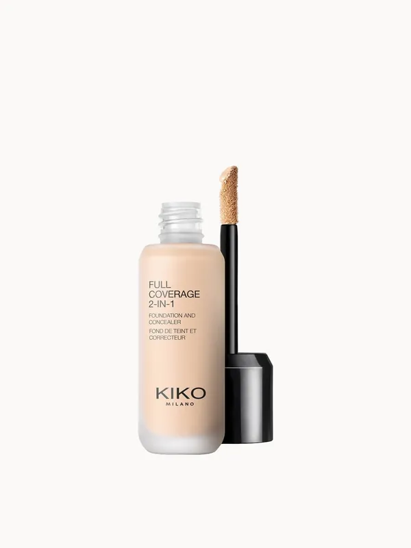 KIKO Milano Full Coverage 2-in-1 Foundation and Concealer 25ml (Various Shades)
