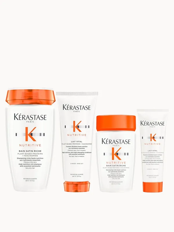 Kérastase Nutritive Nourish and Hydrate Duo for Fine / Medium Very Dry Hair and Free Travel Size Duo - Kerastase