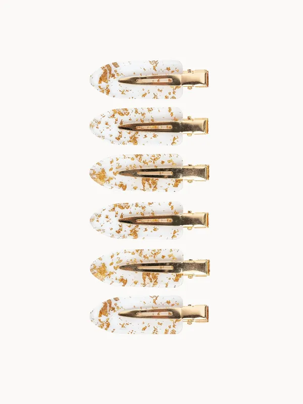 brushworks Gold Flake No Crease Clips - Color Wow