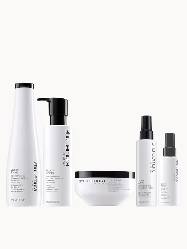 Shu Uemura Art of Hair Izumi Tonic Rice Water Shampoo, Conditioner, Hair Mask, Serum and Tonic Water Routine - NARS