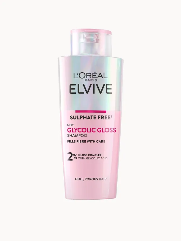 L'Oréal Paris Elvive Glycolic Gloss Sulphate Free Shampoo for Dull Hair 200ml