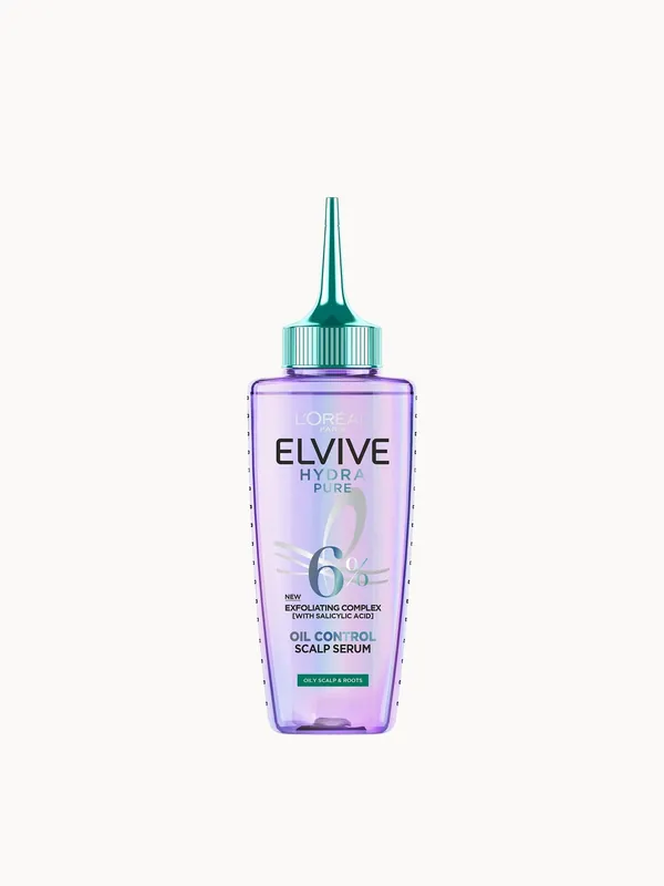 L'Oréal Paris Elvive Hydra Pure Exfoliating Pre-Shampoo Scalp Serum with Salicylic Acid for Oily Scalp and Roots 102ml