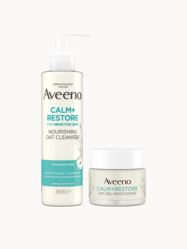 Aveeno Face Calm and Restore Sensitive Skin Best Seller Duo (Worth £20.48)