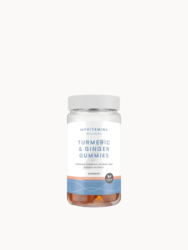 Myvitamins Turmeric & Ginger Gummies, Peach, 60 Gummies