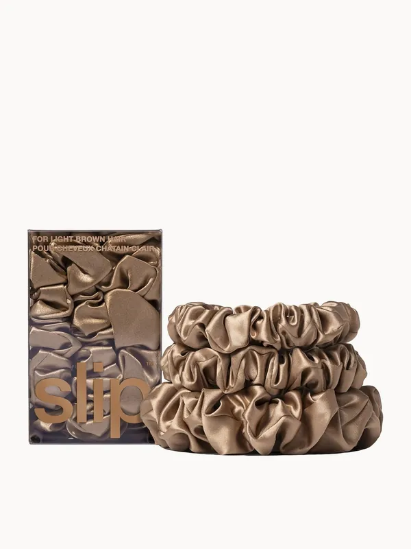 Slip Pure Silk Back To Basics Assorted Scrunchie Set (Various Colours) - Color Wow