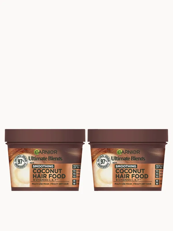 Garnier Ultimate Blends Coconut 3-in-1 Frizzy Hair Mask Duo