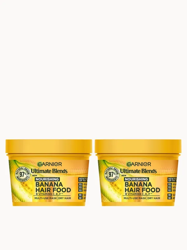 Garnier Ultimate Blends Banana 3-in-1 Dry Hair Mask Duo
