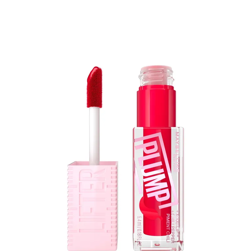 Maybelline Lifter Gloss Plumping Lip Gloss Lasting Hydration Formula With Hyaluronic Acid and Chilli Pepper (Various Shades) - Rimmel
