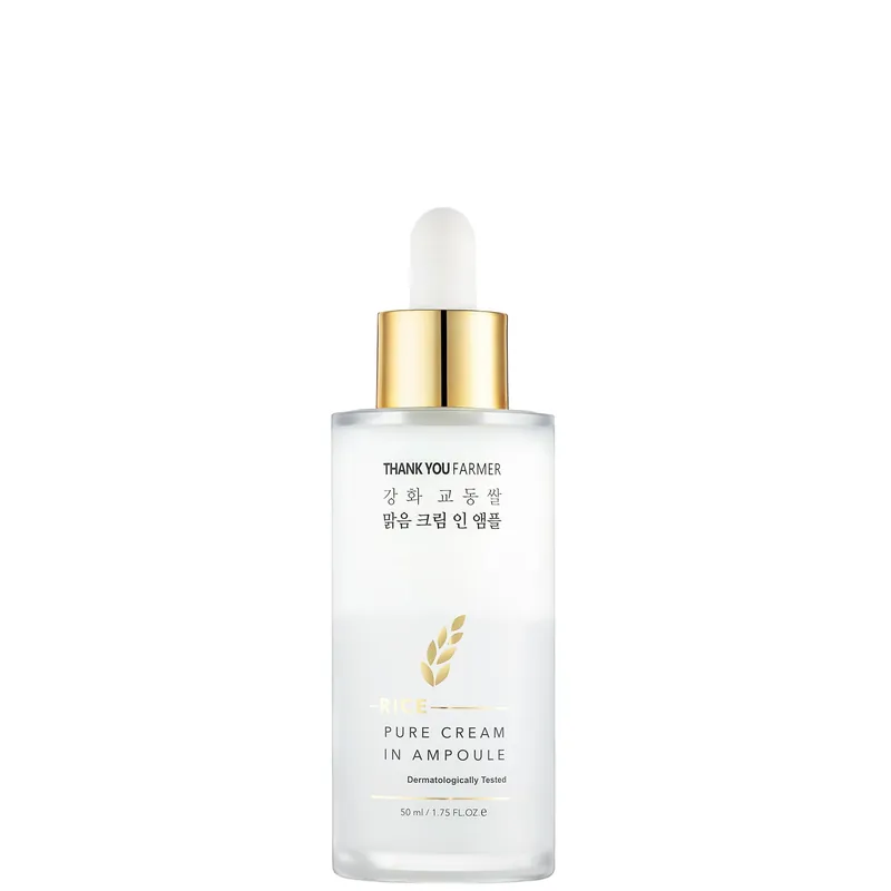 Thank You Farmer Rice Pure Cream in Ampoule Brightening Serum 50ml - The Ordinary