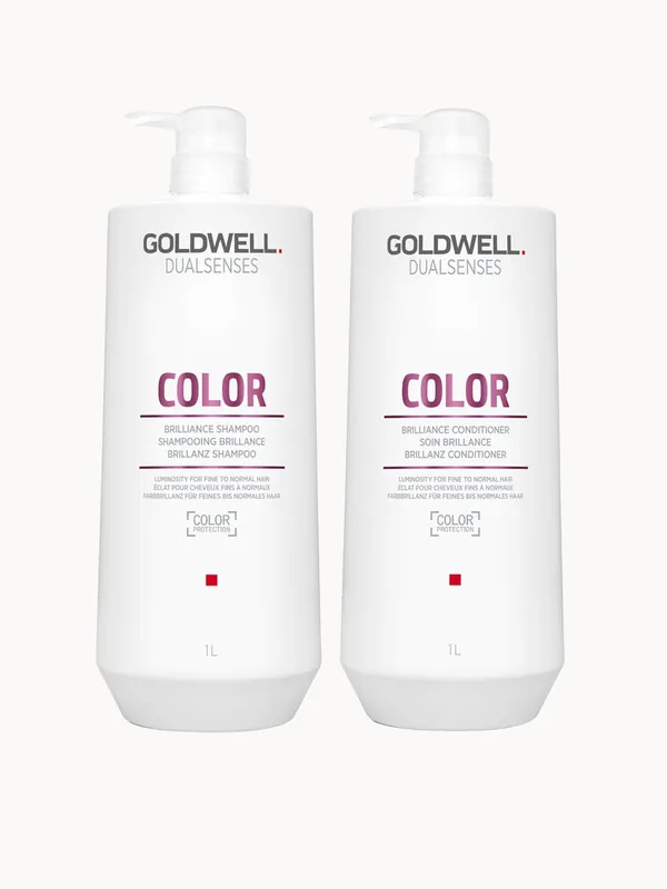 Goldwell Dualsenses Color Brilliance Shampoo and Conditioner 1L Duo (Worth £149)