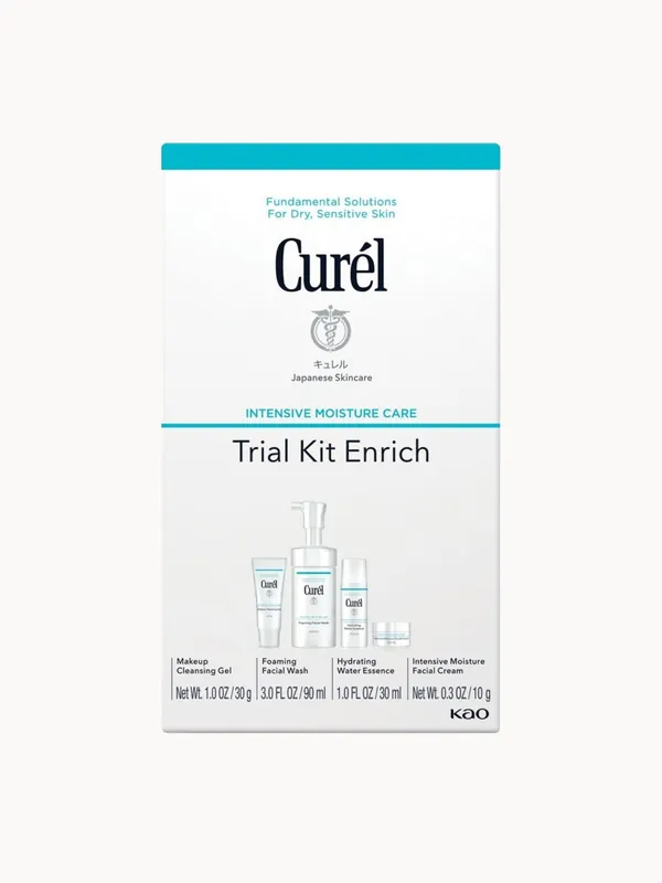 Curél Enrich 2 Week Trial and Travel Kit for Dry, Sensitive Skin