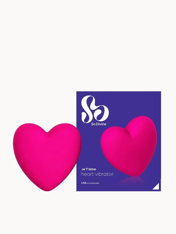 So Divine Je T'aime Heart Pebble Vibrator