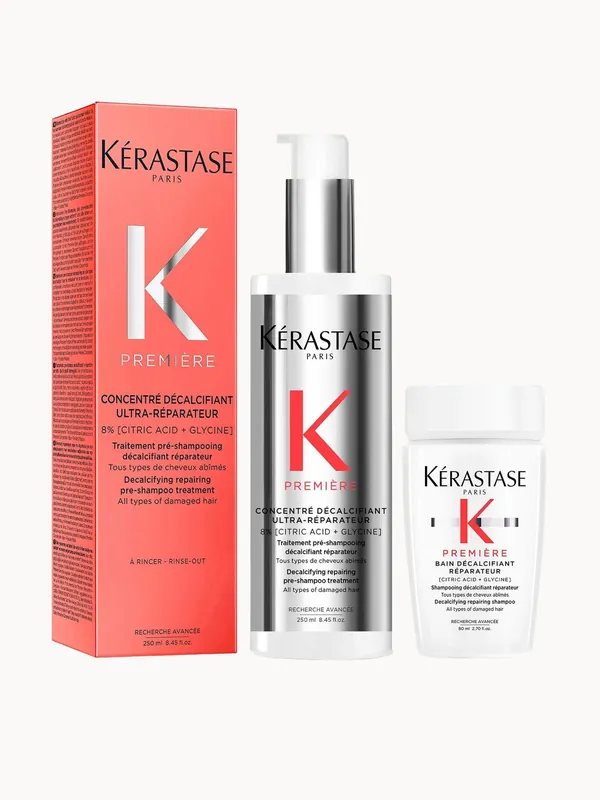 Kérastase Première Decalcifying Pre-Shampoo with Travel Size Shampoo for Damaged Hair with Pure Citric Acid (Worth £66.02)