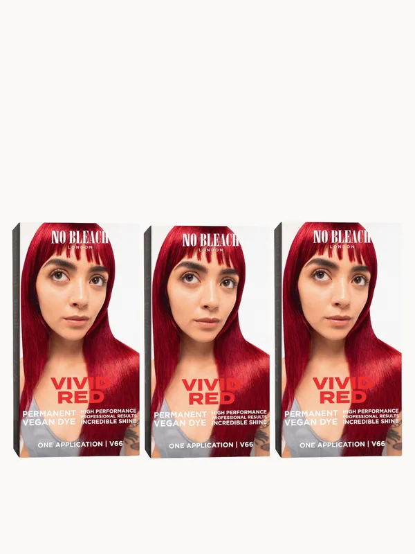 BLEACH LONDON Vivid Red Permanent Kit Trio - L'Oréal Paris