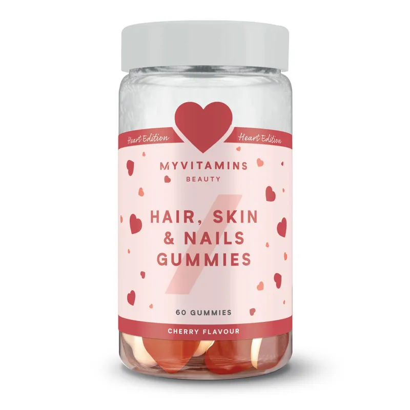 Myvitamins Hair, Skin & Nails Gummies, Cherry, 60 Gummies (WE) (ALT)