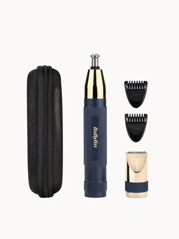 BaByliss Super-X Metal Series Nose, Ear and Eyebrow Trimmer - Blue