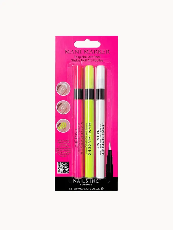 nails inc. Neon Mani Marker Trio - Sol de Janeiro