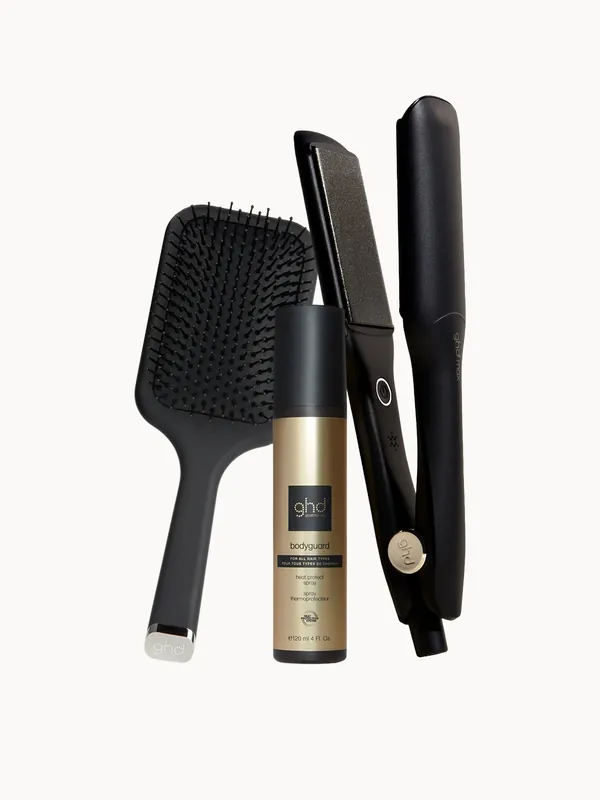 ghd Max Wide-Plate Hair Straightener and Styling Trio