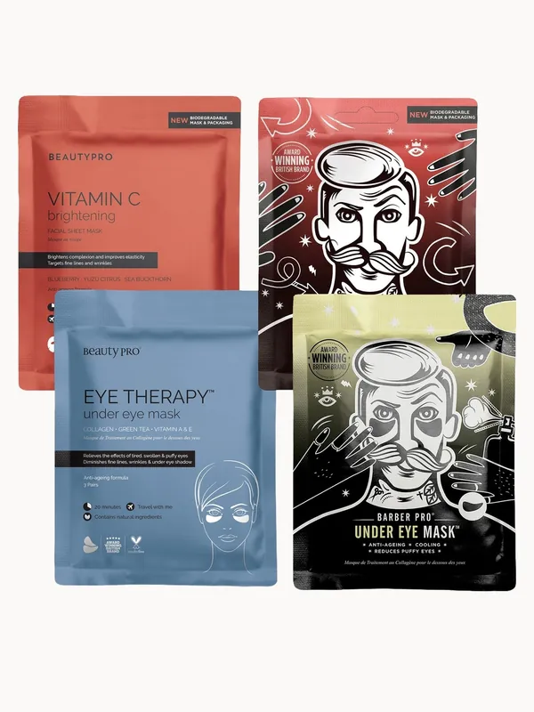 BEAUTYPRO and BARBER PRO Skincare Heroes Mask Bundle