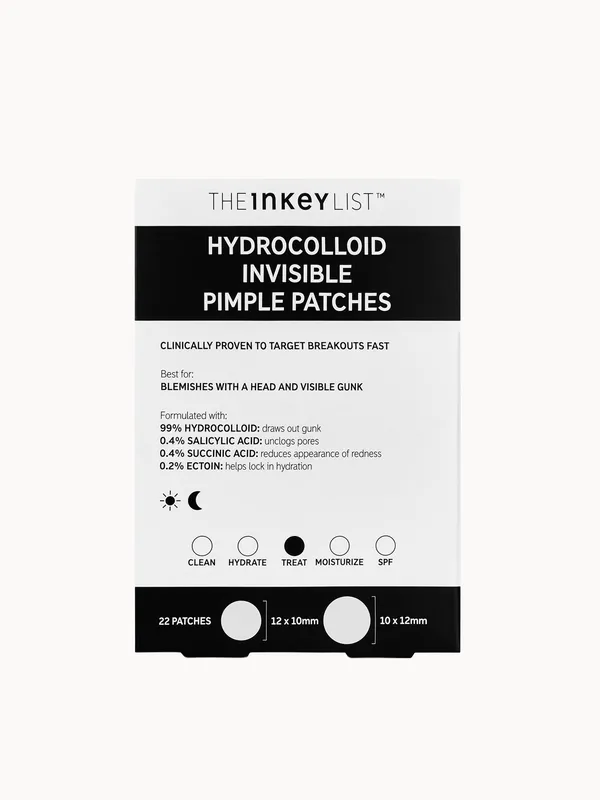 The INKEY List Hydrocolloid Invisible Pimple Patches (22 patches) - COSRX
