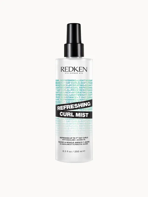 Redken Refreshing Curl Mist, Anti-Frizz Spray for Curly and Coily Hair, Redefines & Adds Shine 250ml