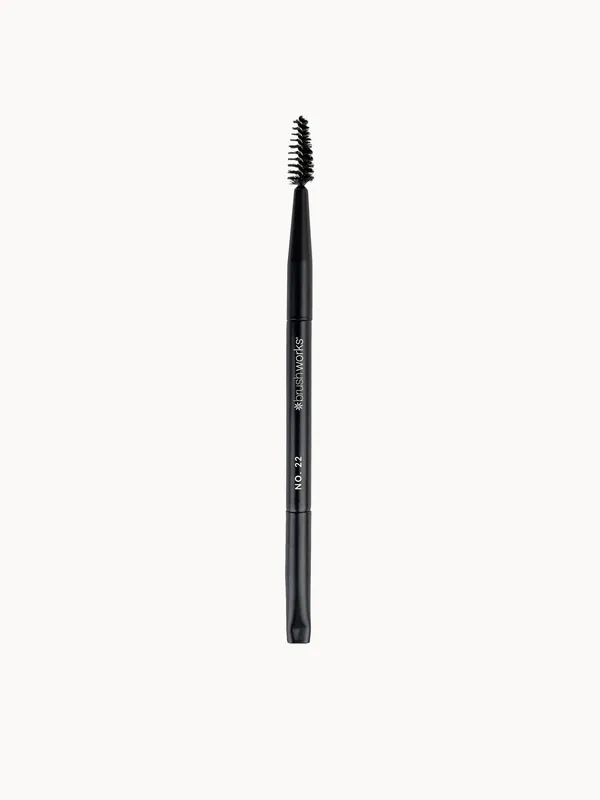 brushworks No. 22 Double Ended Brow Brush and Spoolie - Real Techniques