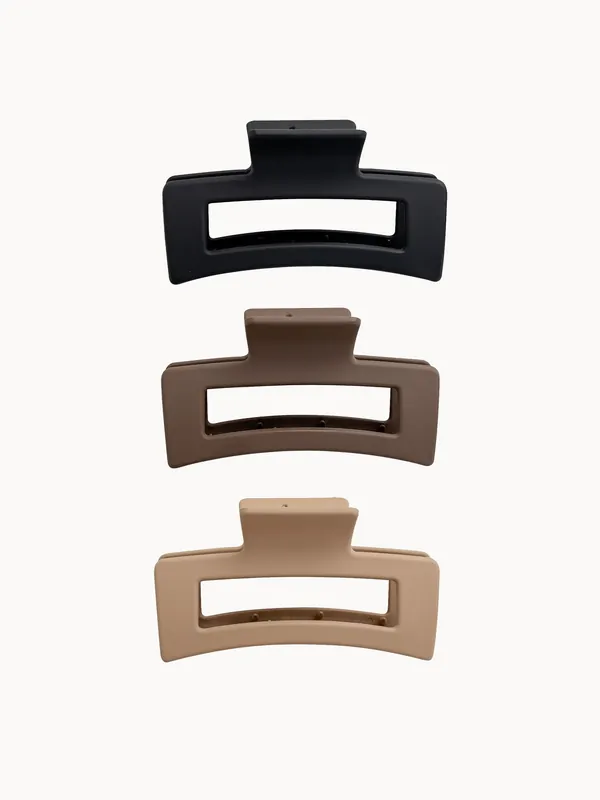 brushworks Classic Claw Clips (3 Pack)