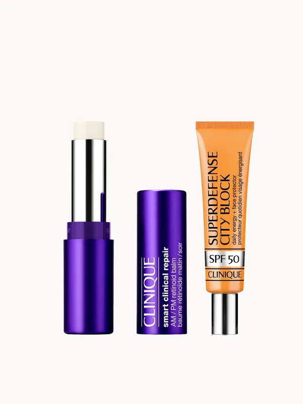 Clinique Smart Clinical Repair AM/PM Retinoid Balm and SPF 50 Sheer Tint Duo - Moroccanoil