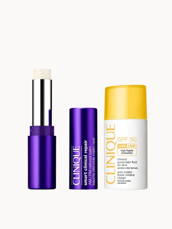 Clinique Smart Clinical Repair AM/PM Retinoid Balm and SPF 50 Mineral Fluid Duo