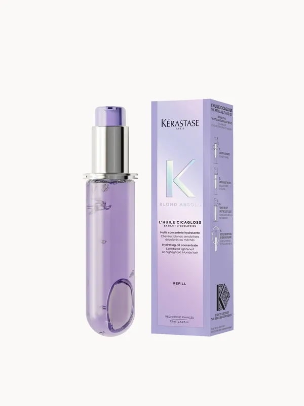 Kérastase Blond Absolu L'huile Cicagloss Refill, Hair Oil For Sensitised Lightened Or Highlighted Blonde Hair - Kerastase