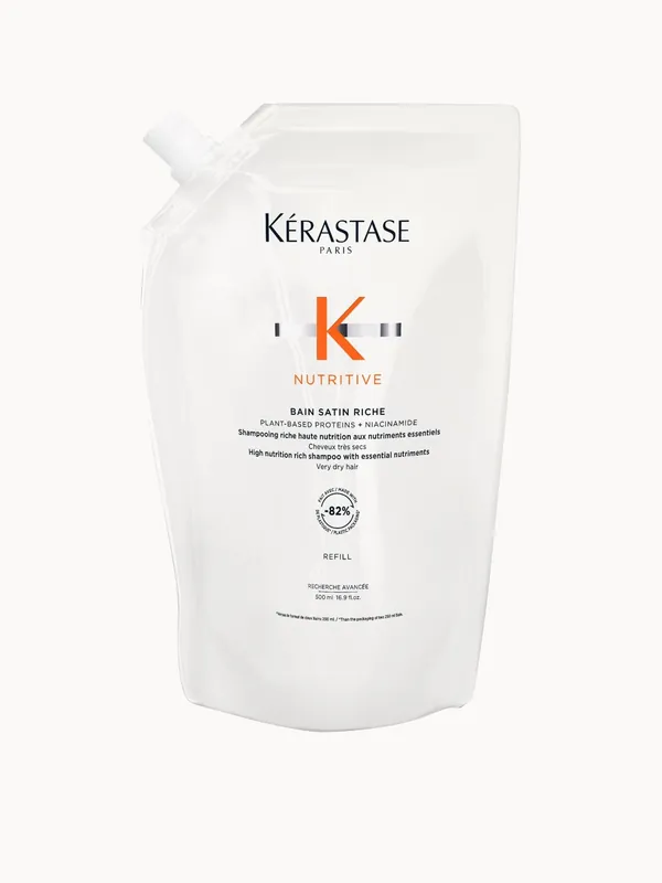 Kérastase Nutritive Bain Satin Riche Shampoo Pouch 500ml For Very Dry Hair - Kerastase