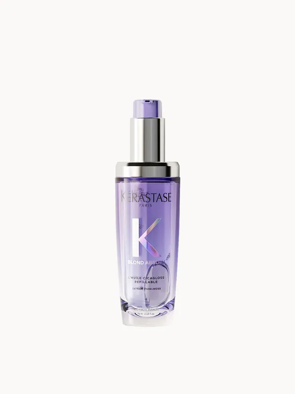 Kérastase Blond Absolu L'huile Cicagloss Refillable, Hair Oil For Sensitised Lightened Or Highlighted Blonde Hair - Kerastase