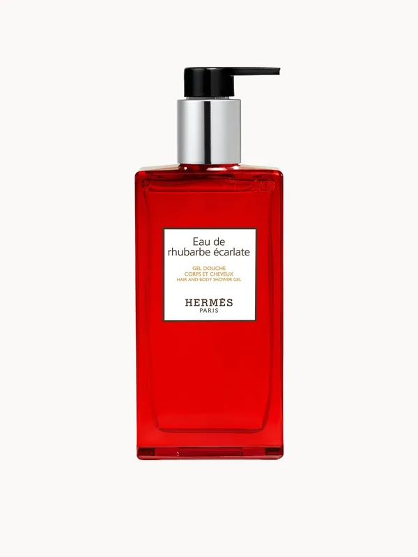 Hermès Eau De Rhubarbe Écarlate Hair and Body Shower Gel Bottle 200ml